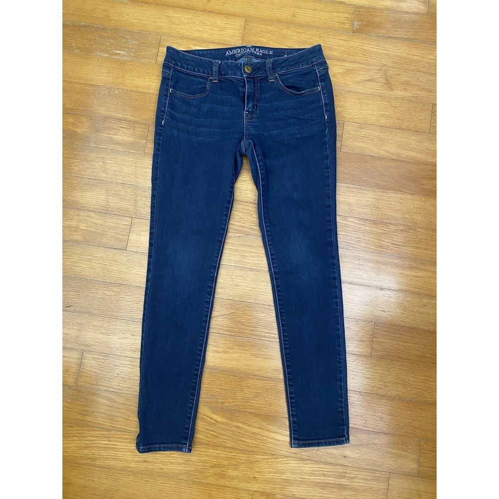 American Eagle Outfitters Women's Jegging 4‎ Short Blue Jeans Denim EUC